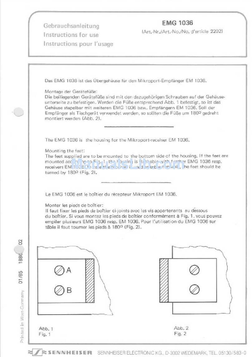 Sennheiser EMG 1036 manual