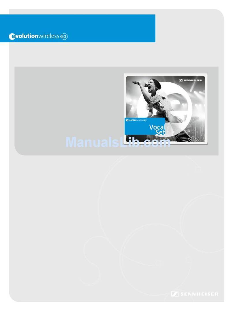 Sennheiser Ew 500-935 g3 User manual