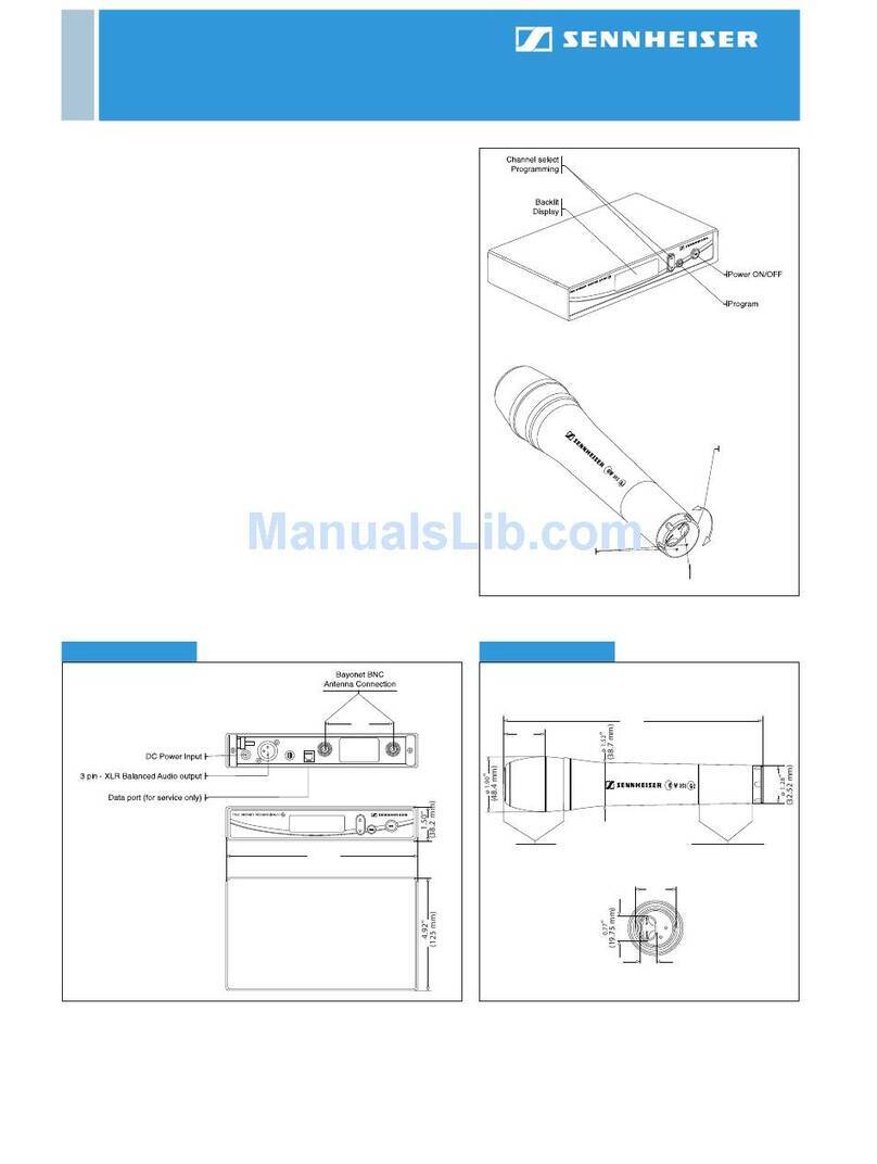 Sennheiser EW 365 G2 operating instructions
