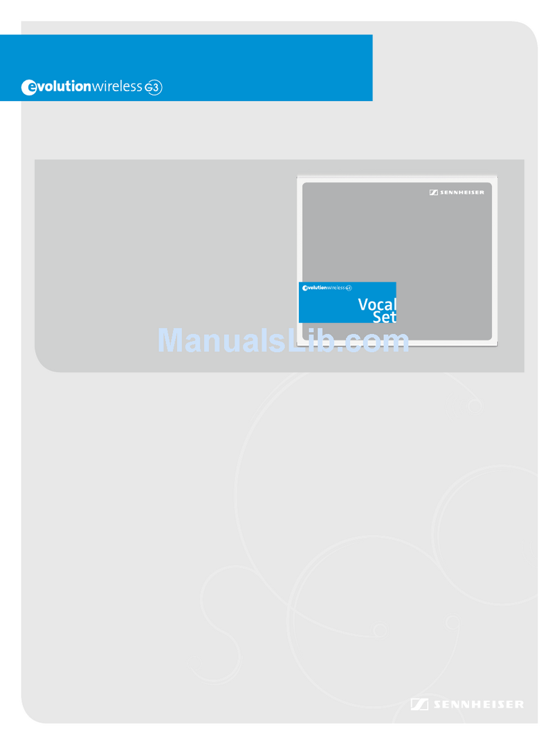 Sennheiser SKM 300-835 G3 User manual