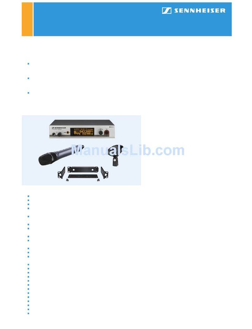 Sennheiser ew 335 G3 Dimensions Sennheiser ew 335 G3 Dimensions