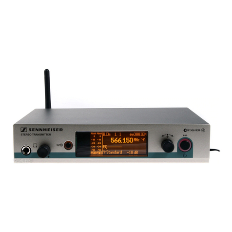 Sennheiser EW 300 IEM G3 - 01-09 User manual