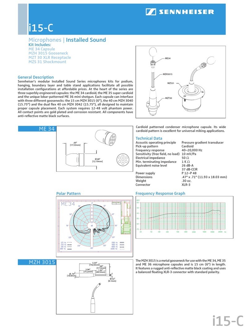 Sennheiser ME 34 Dimensions