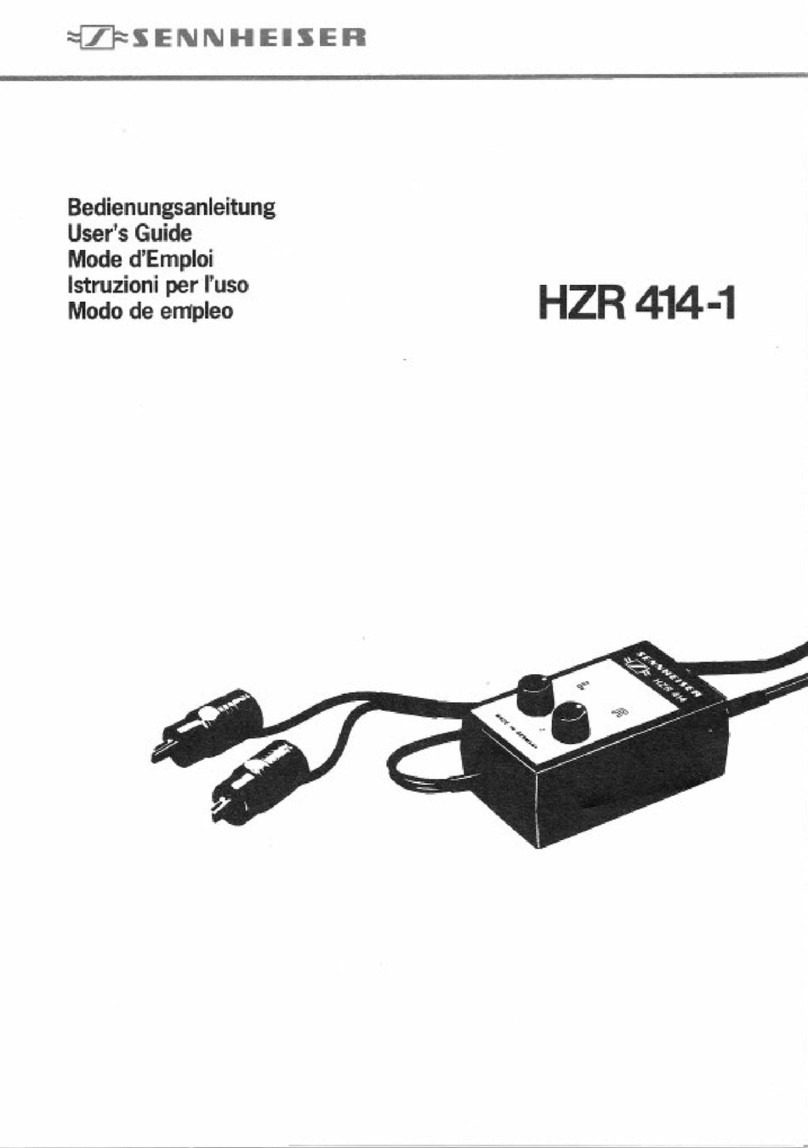 Sennheiser HZR 414-1 manual