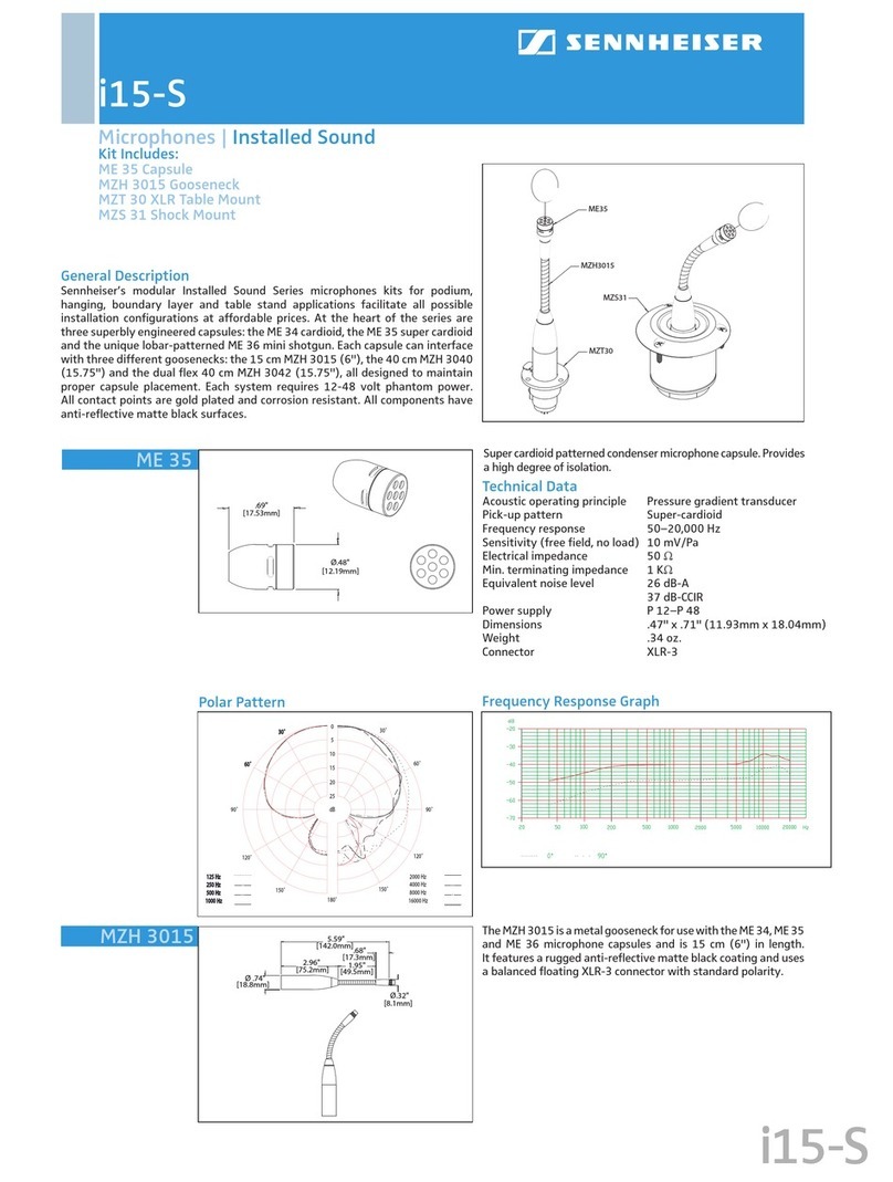 Sennheiser ME 35 Product sheet