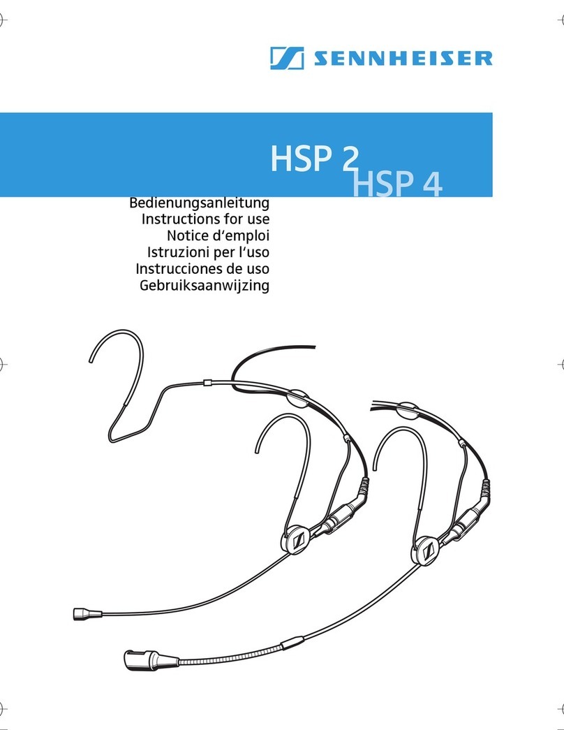 Sennheiser HSP 2 - 01-08 Instructions for use