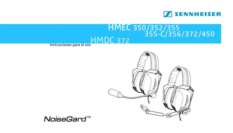Sennheiser NoiseGard HMEC 350 User manual