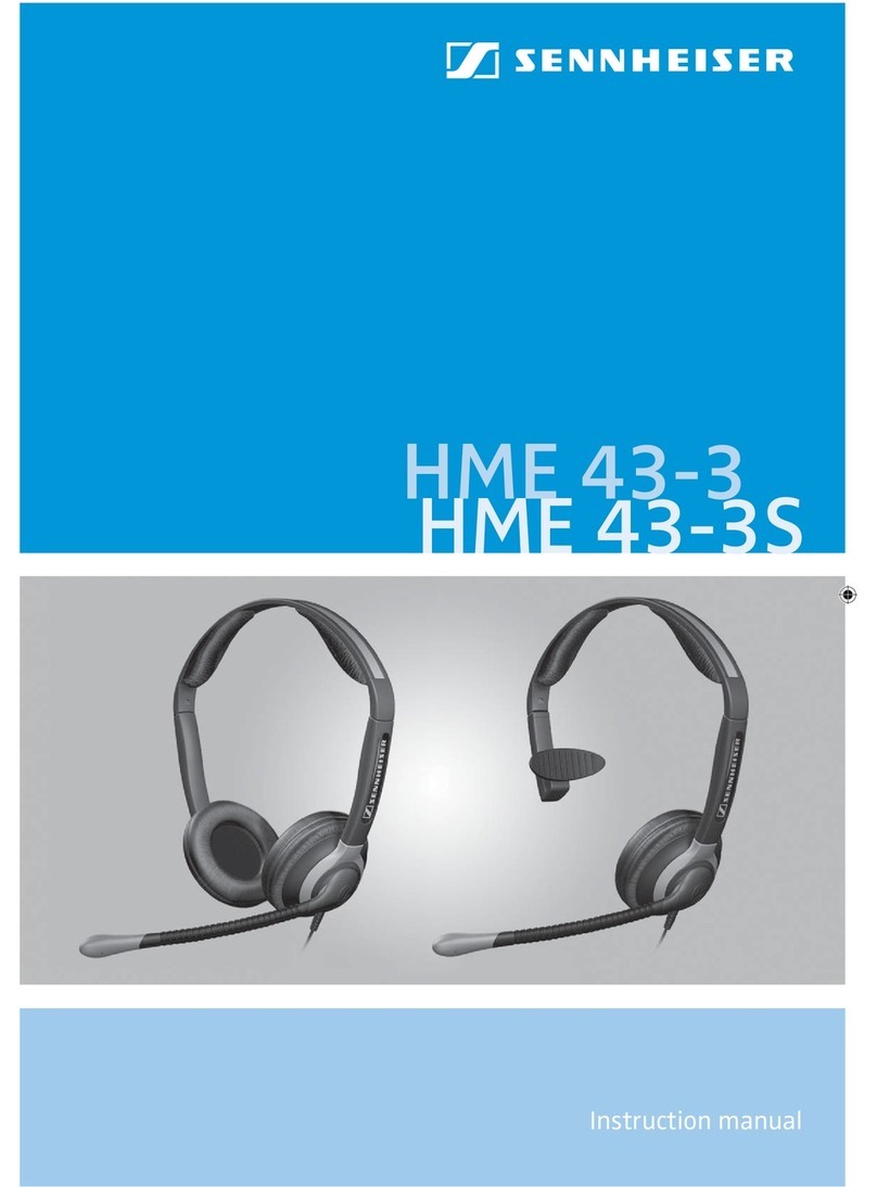 Sennheiser HME 43-3 - 11-09 instruction manual