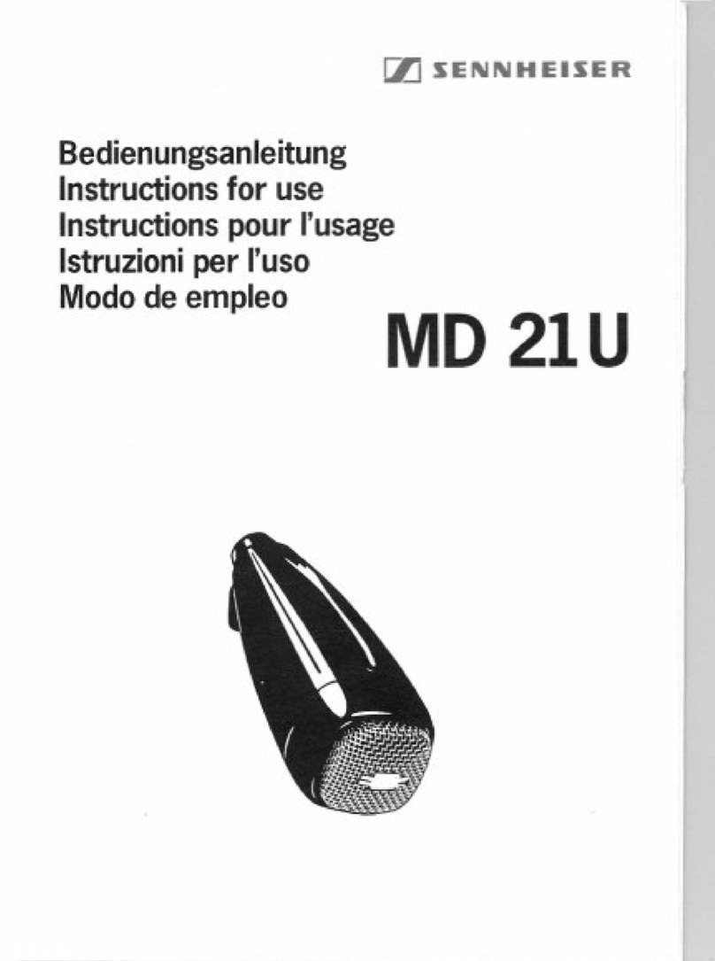 Sennheiser MD 21 U - manual