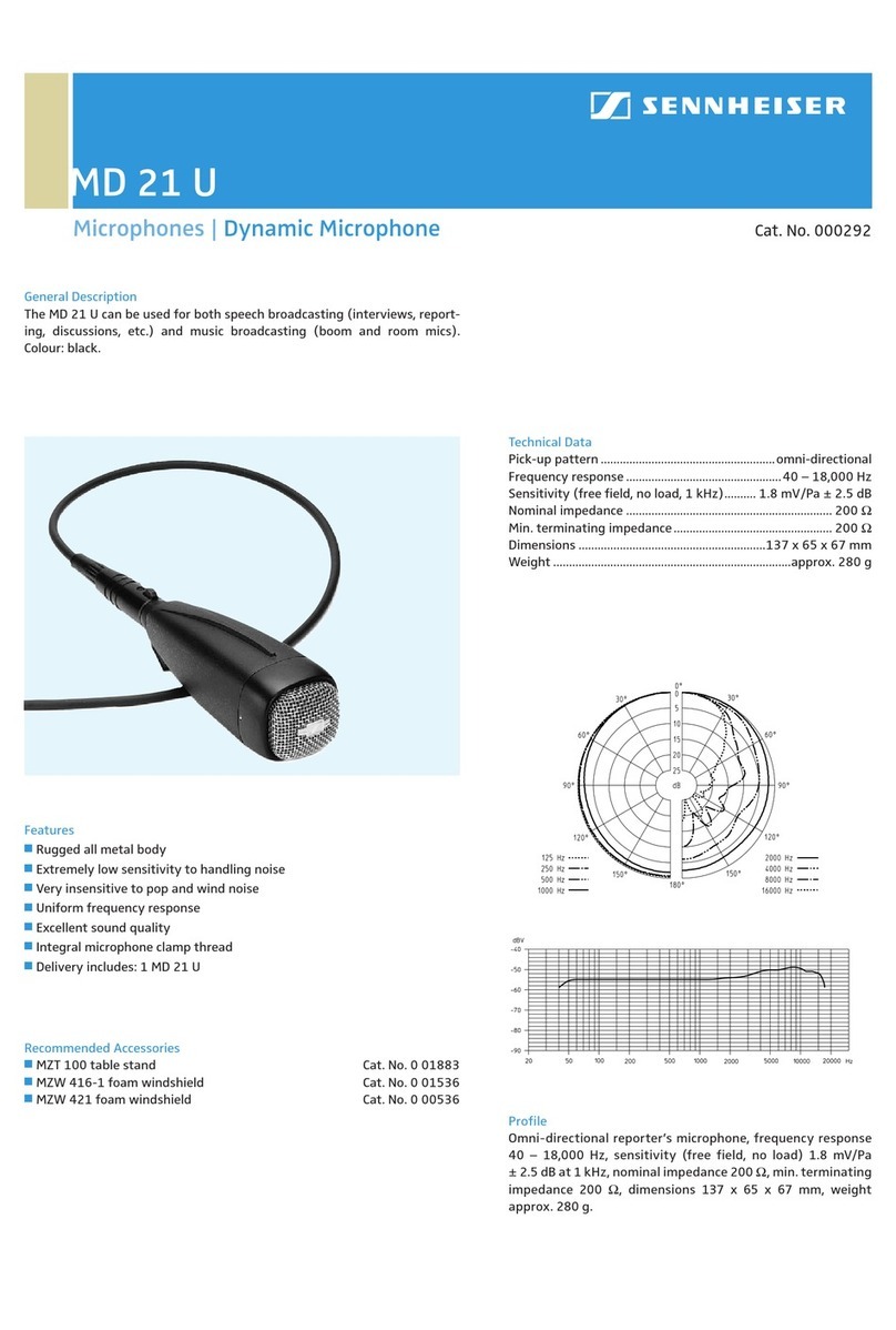 Sennheiser MD 21 U - Product sheet