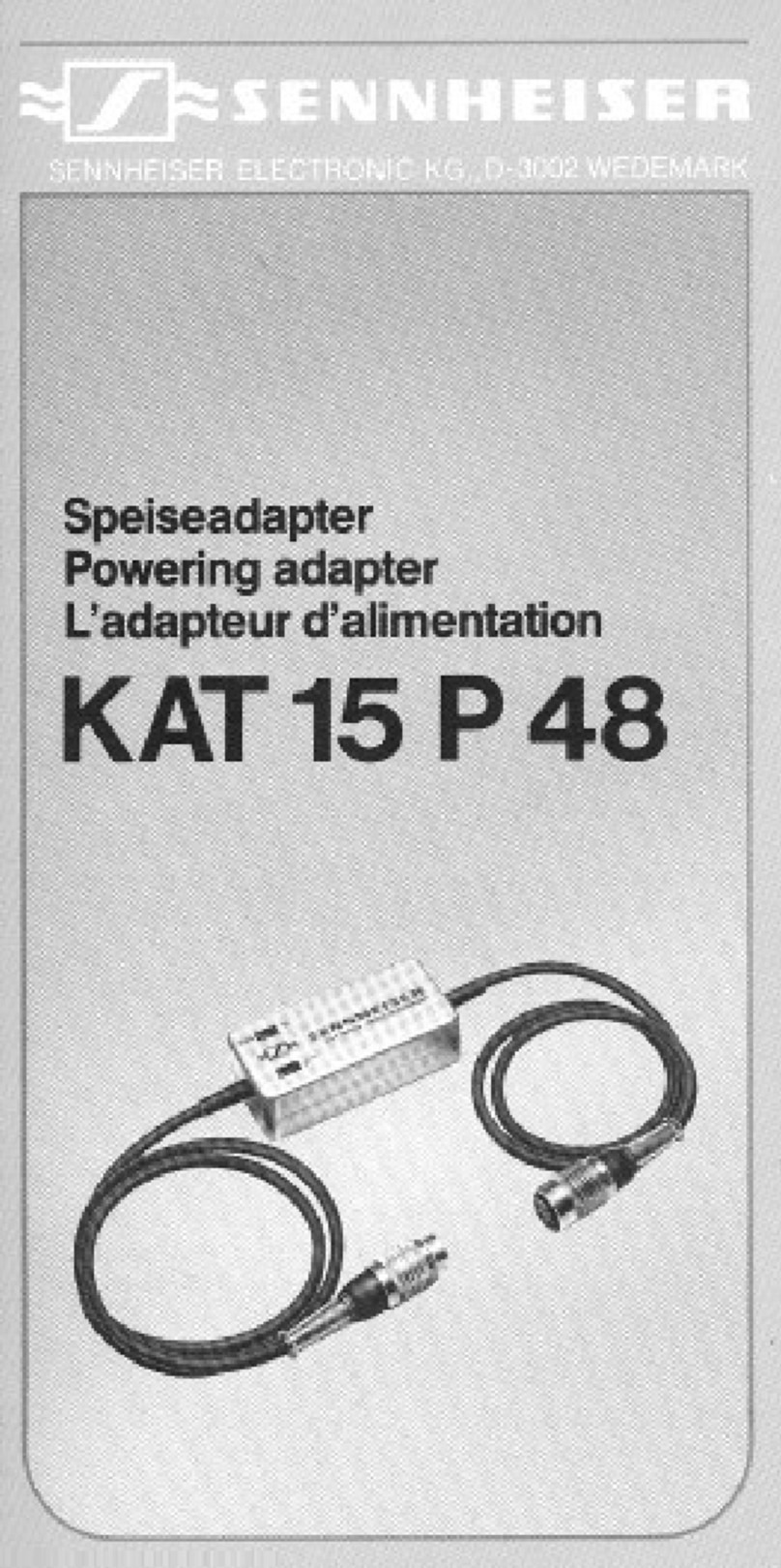 Sennheiser KAT 15 P 48 datasheet