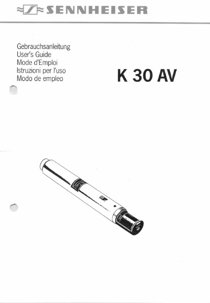 Sennheiser K 30 AV User manual