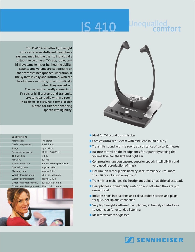 Sennheiser IS 410 Specifications