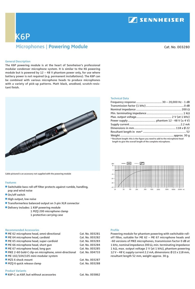 Sennheiser K 6-P datasheet
