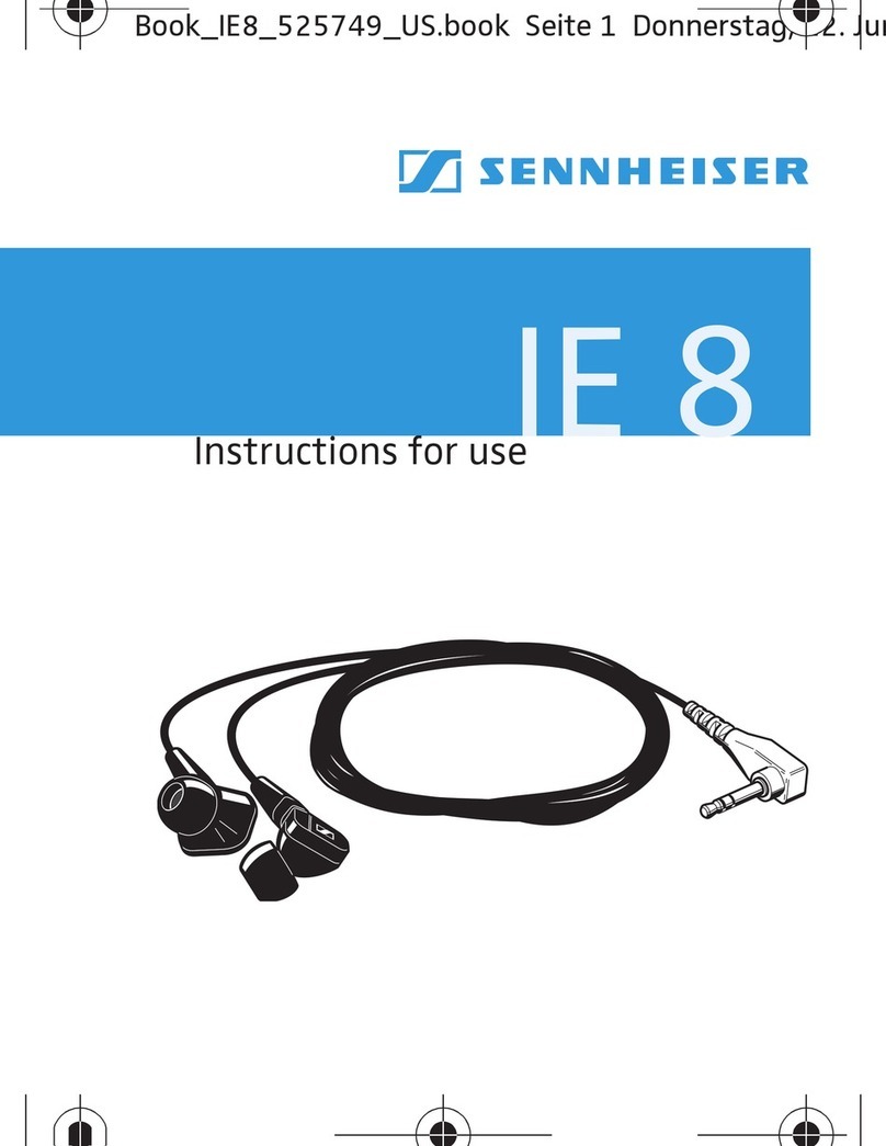 Sennheiser IE 8 - 6-08 Instructions for use
