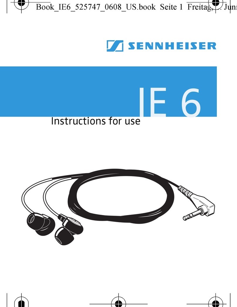 Sennheiser IE 6 - 06-08 User manual