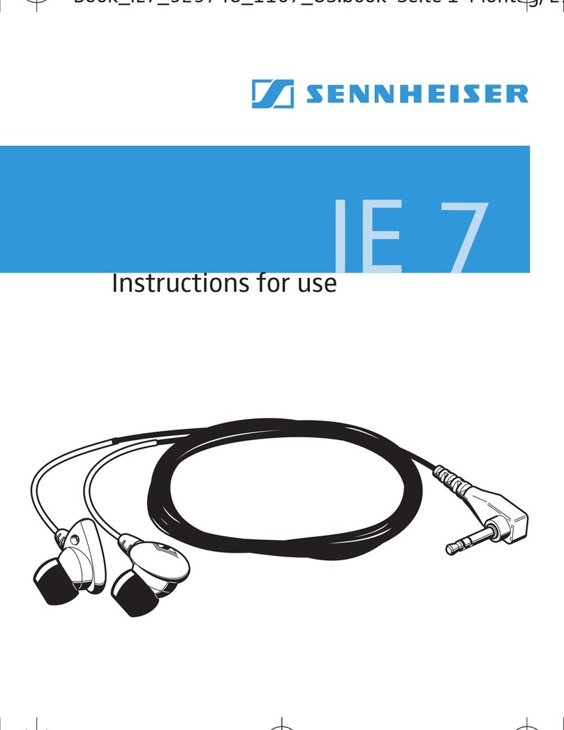 Sennheiser IE 7 - ANNEXE 616 User manual