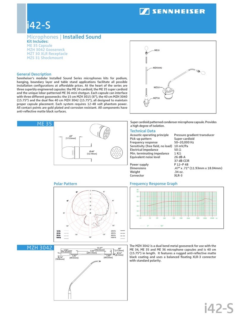 Sennheiser ME 35 Product sheet