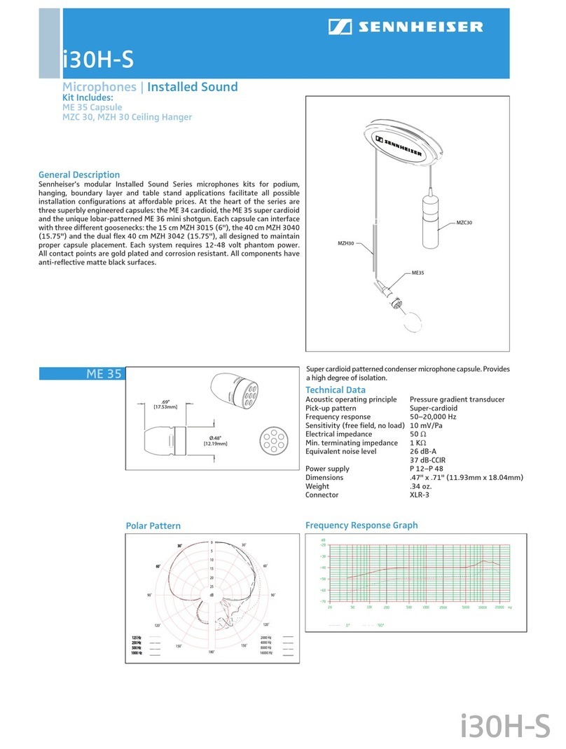 Sennheiser ME 35 Product sheet