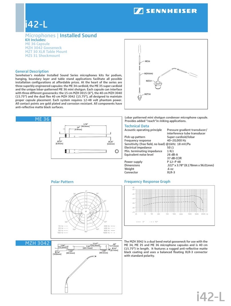 Sennheiser ME 36 Dimensions Sennheiser ME 36 Dimensions