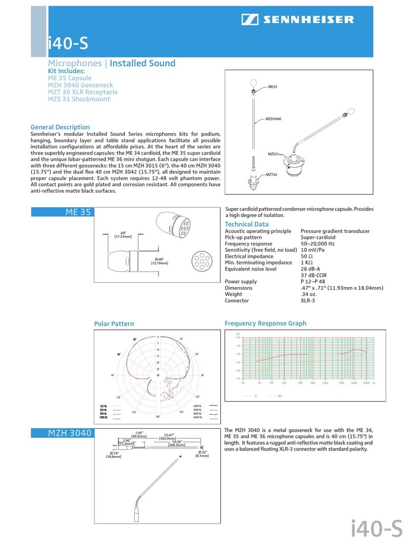 Sennheiser ME 35 Product sheet