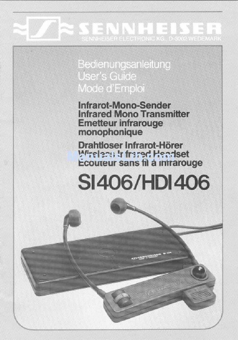 Sennheiser HDI 406 manual