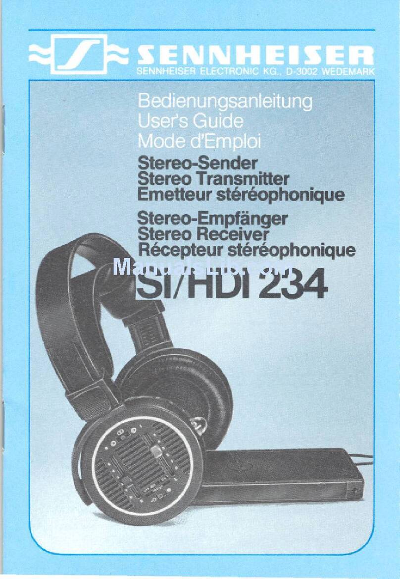 Sennheiser HDI 234 manual