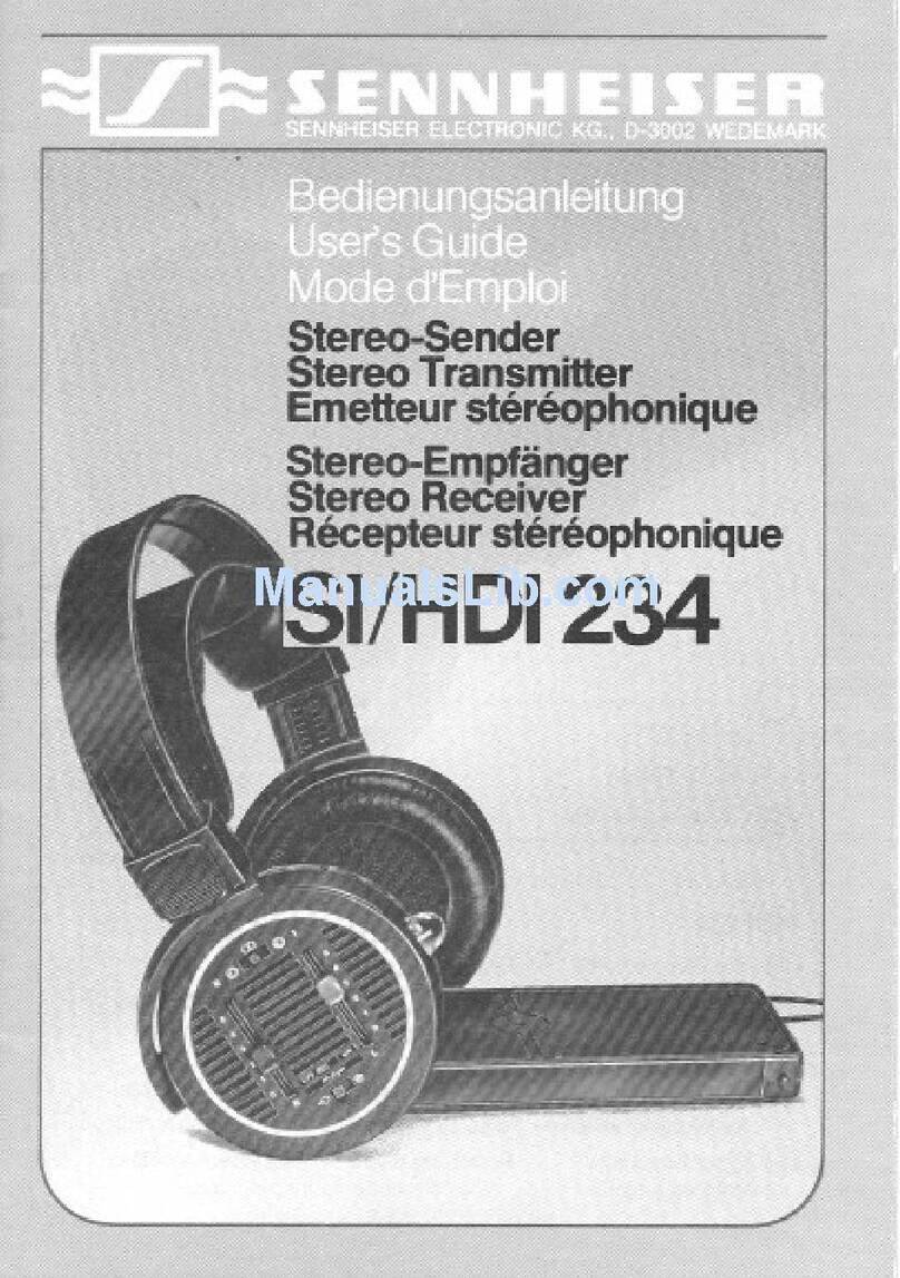 Sennheiser SI 234 User manual