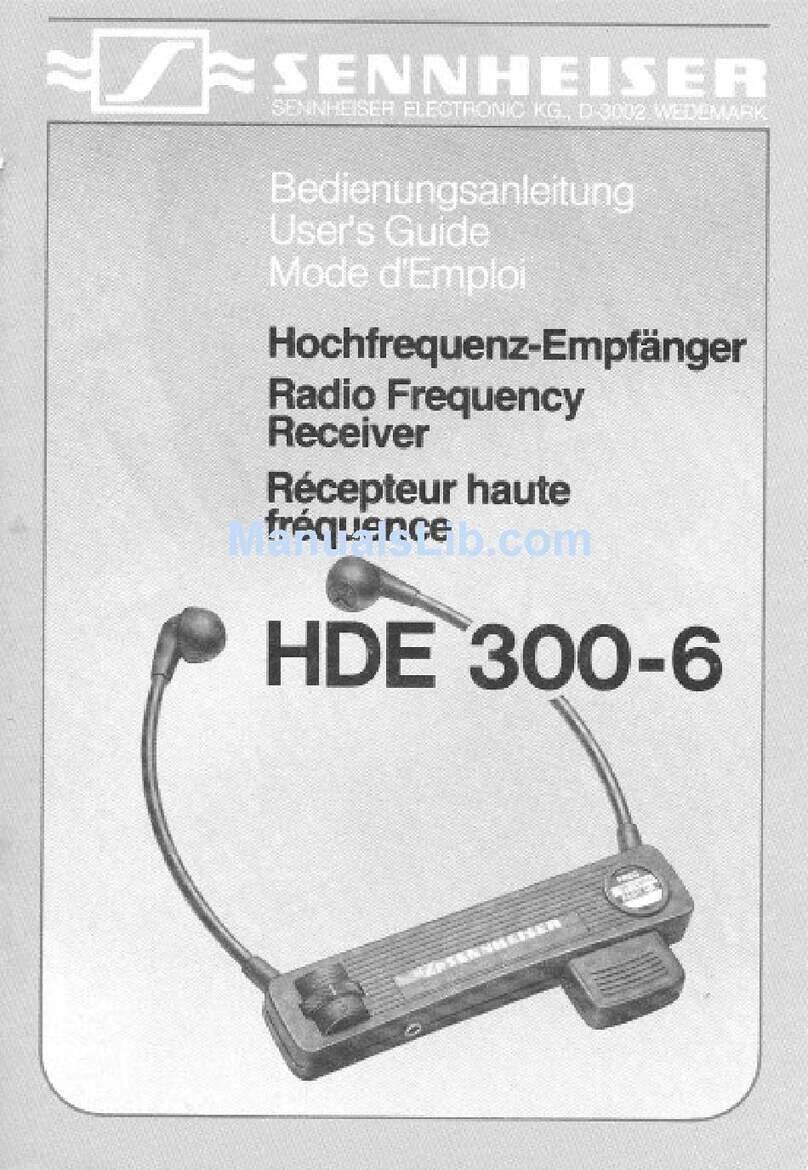 Sennheiser HDE 300-6 manual