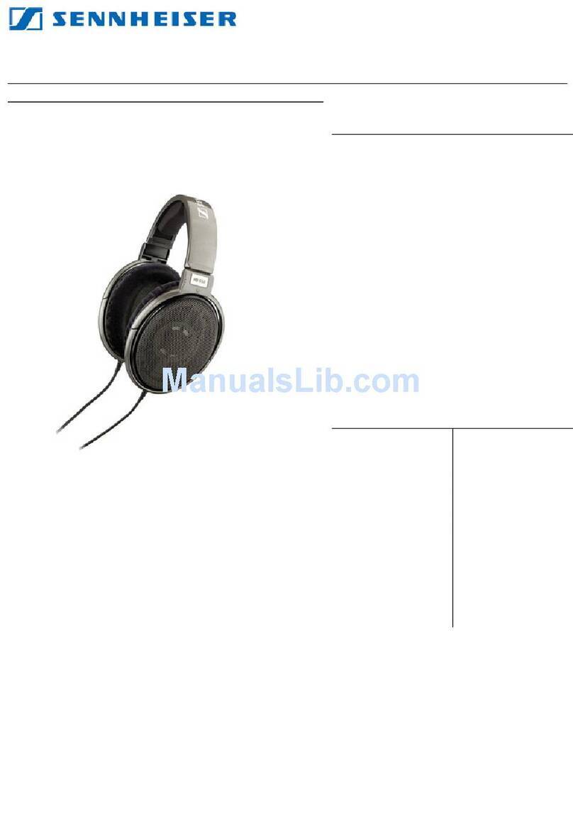 Sennheiser HD 650 datasheet