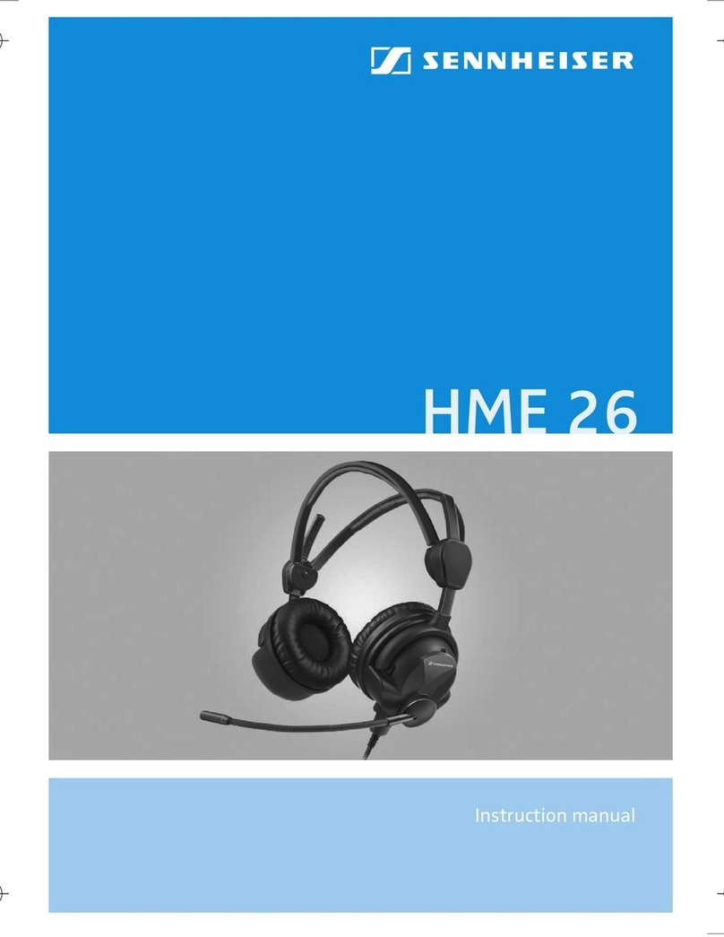 Sennheiser HME 26 User manual Sennheiser HME 26 User manual