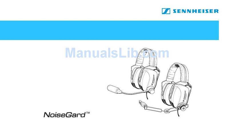 Sennheiser NoiseGard HMDC 322 User manual