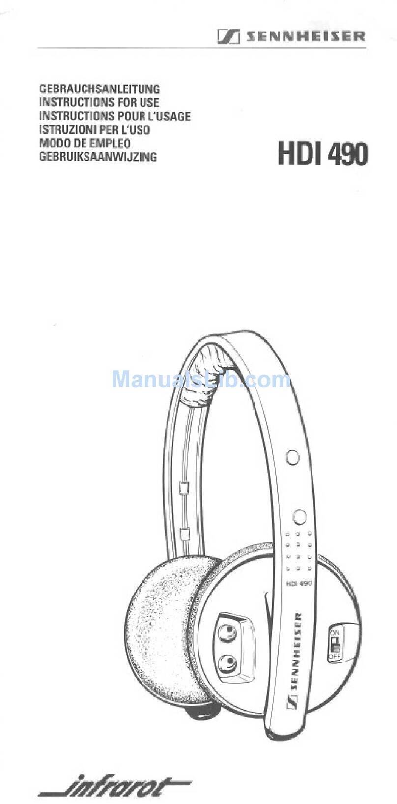 Sennheiser HDI 490 manual