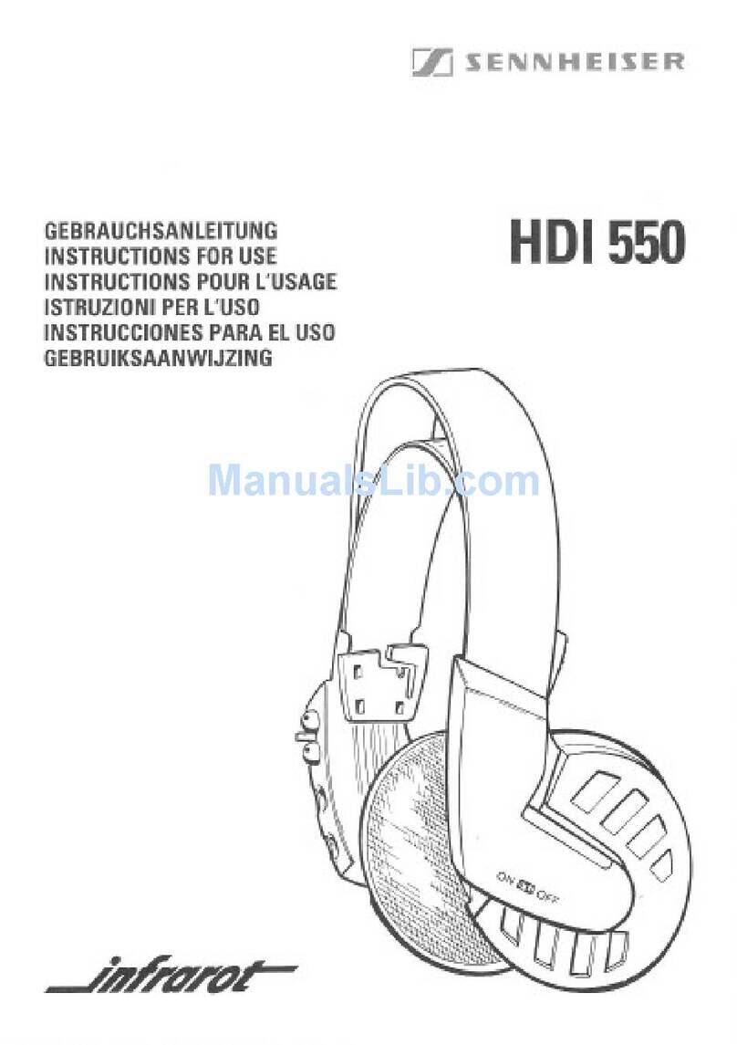 Sennheiser HDI 550 manual