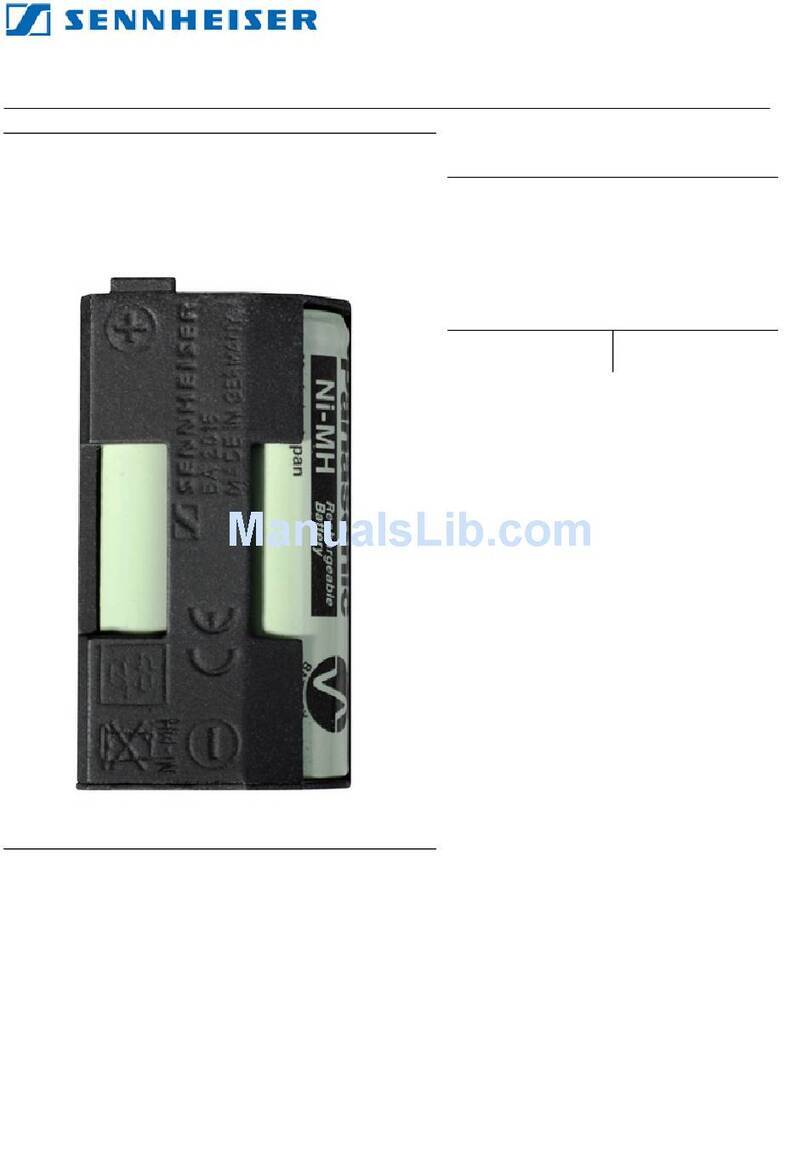 Sennheiser BA 2015 - Instruction manual