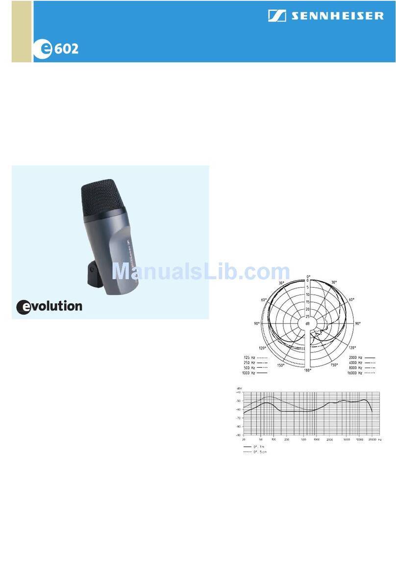 Sennheiser Evolution E 602 Product sheet