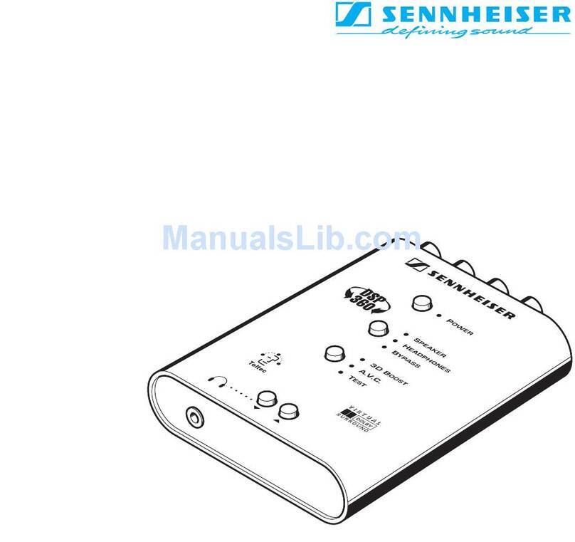 Sennheiser DSP 360 - SHORT Instructions for use