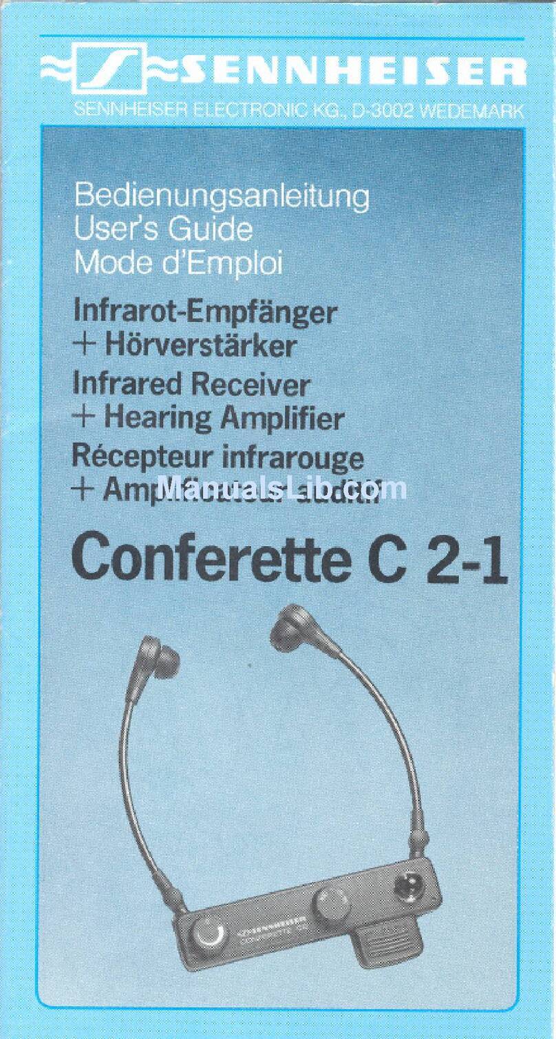 Sennheiser CONFERETTE C 2-1 manual