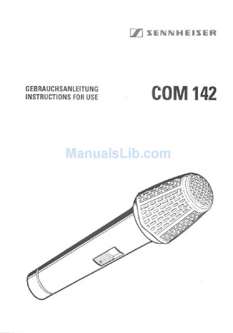 Sennheiser COM 142 manual