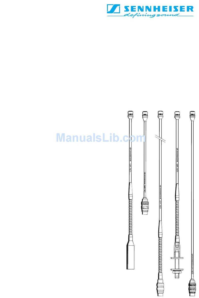 Sennheiser COM 1420 User manual