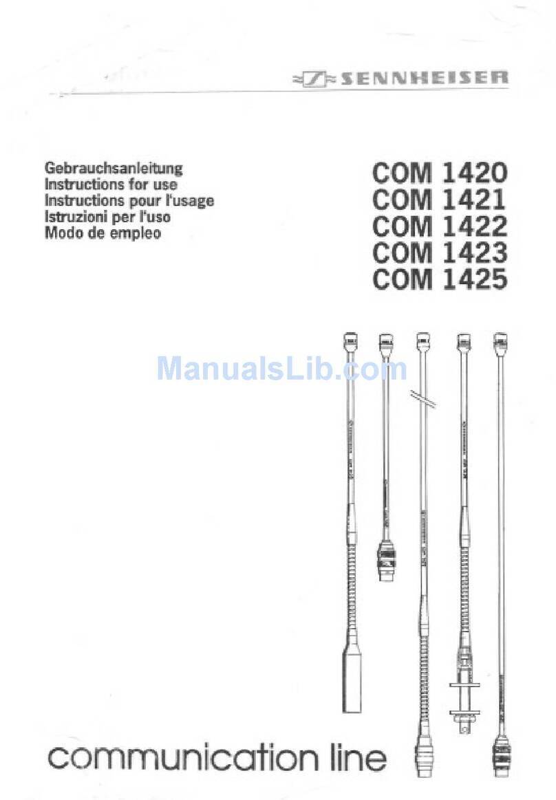 Sennheiser COM 1420 manual