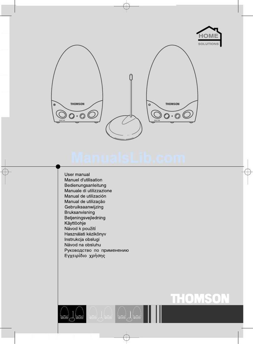 THOMSON WSP 740 manual