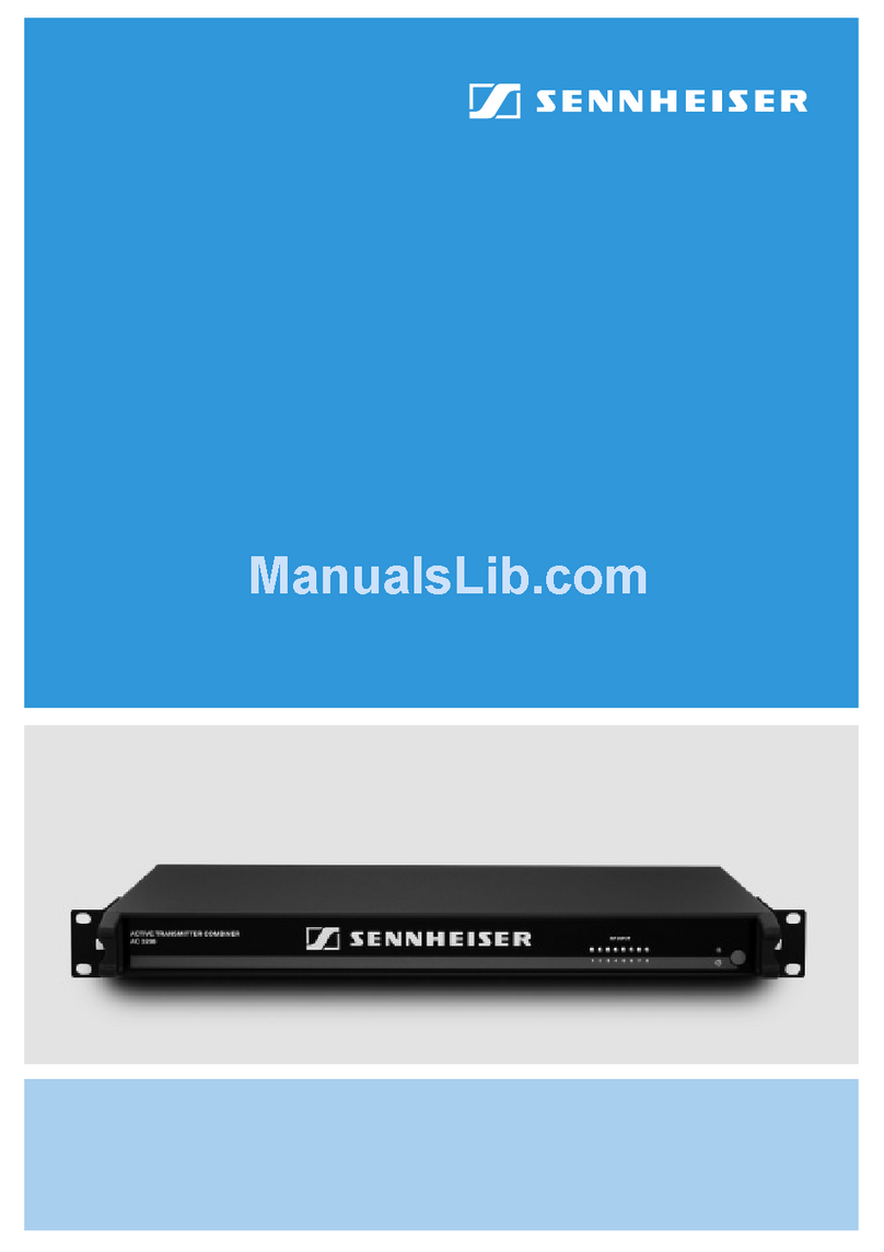Sennheiser AC 3200 - 09-08 User manual
