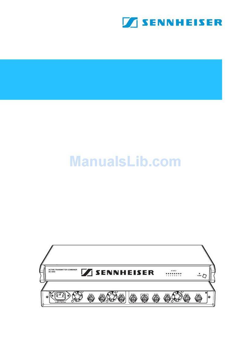 Sennheiser AC 3000 User manual