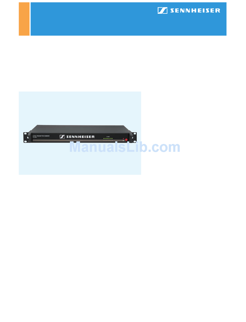 Sennheiser AC 3200 Product sheet