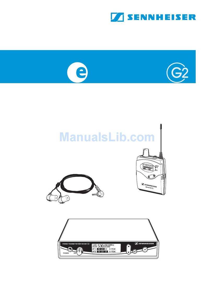 Sennheiser 300 IEM - 12-03 User manual Sennheiser 300 IEM - 12-03 User manual