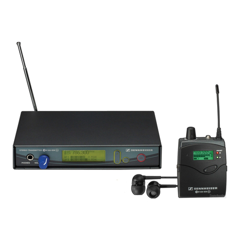 Sennheiser 300 IEM G2 User manual Sennheiser 300 IEM G2 User manual