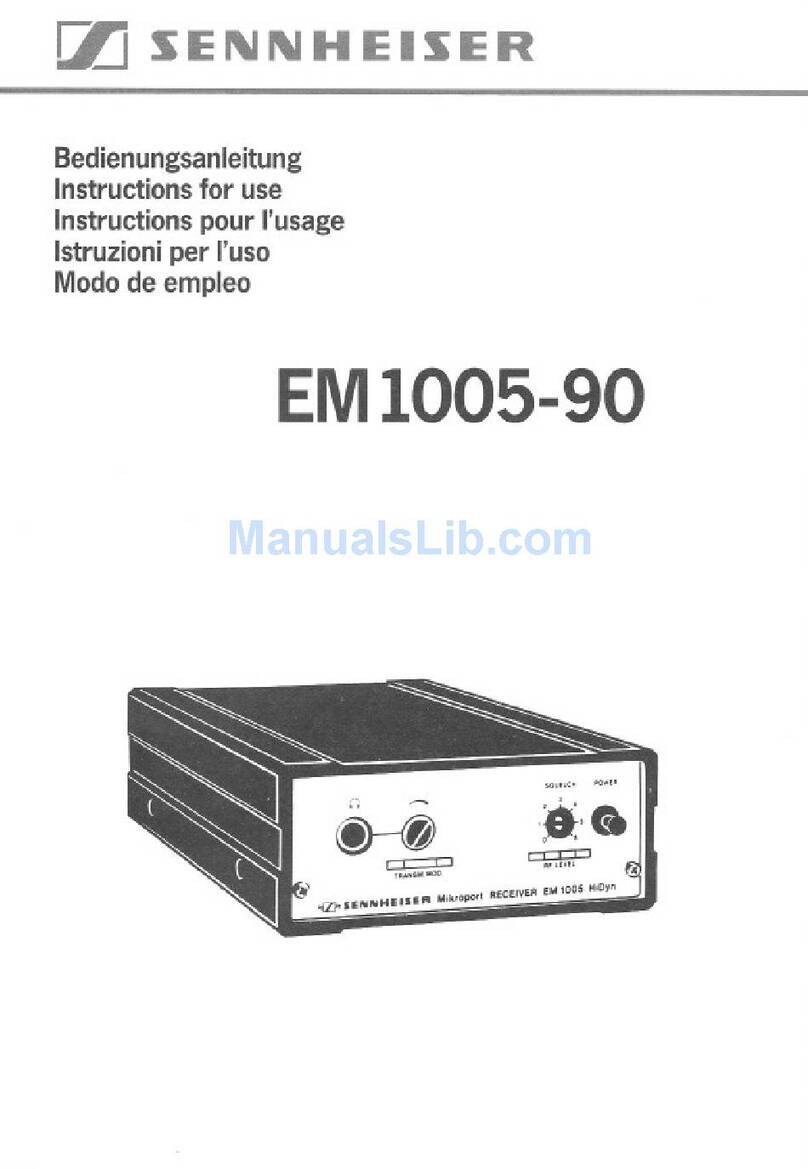 Sennheiser EM 1005-90 User manual