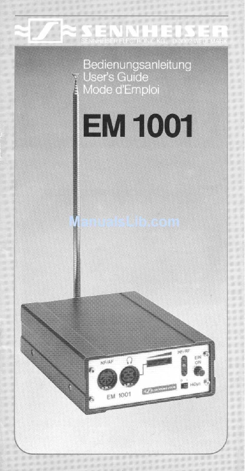Sennheiser EM 1001 manual