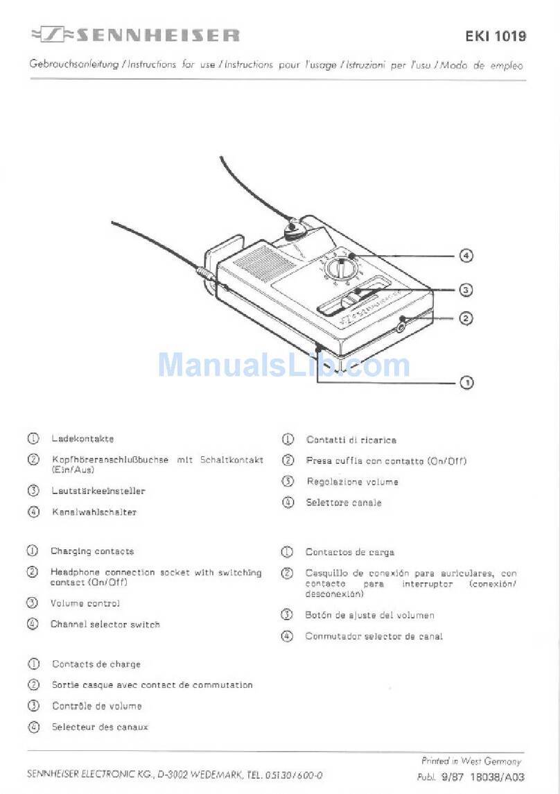 Sennheiser EKI 1019 manual